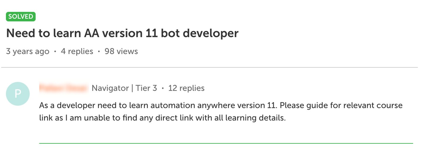 Forum post: user frustrated by irrelevant content